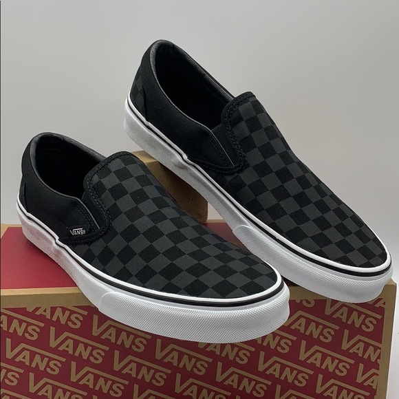 Vans Shoes - VANS CLASSIC SLIP ON CHECKERBOARD black Womens